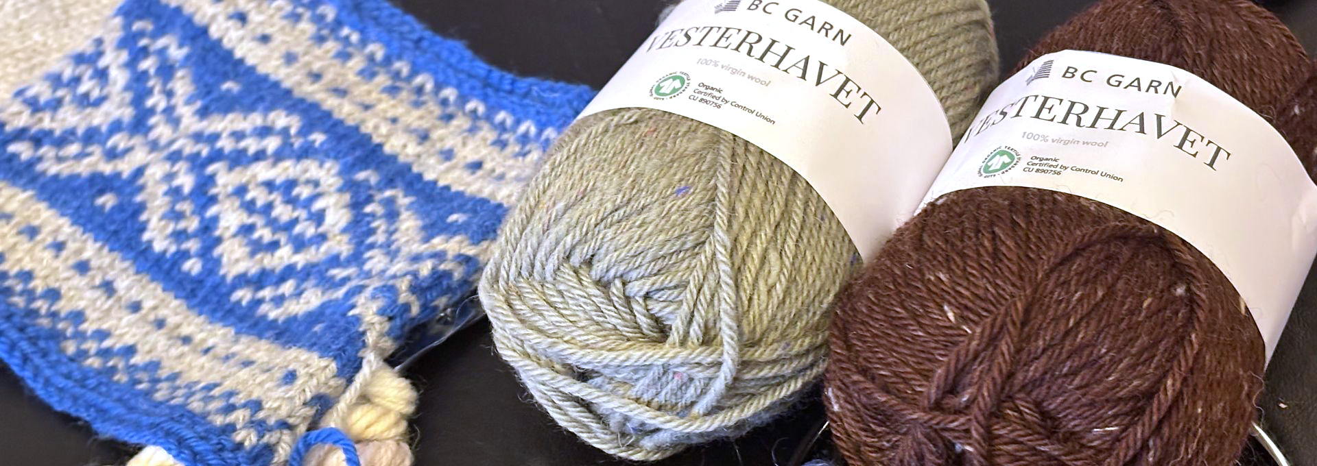 Pelotes BC Garn Vesterhavet et échantillon jacquard